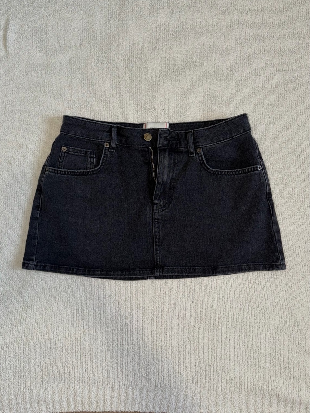 Black Jean Skirt
